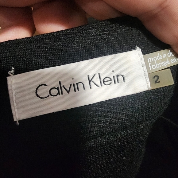 Calvin Klein Black White Animal Print Cocktail Summer Formal Dress Women Size 2 - Picture 4 of 4